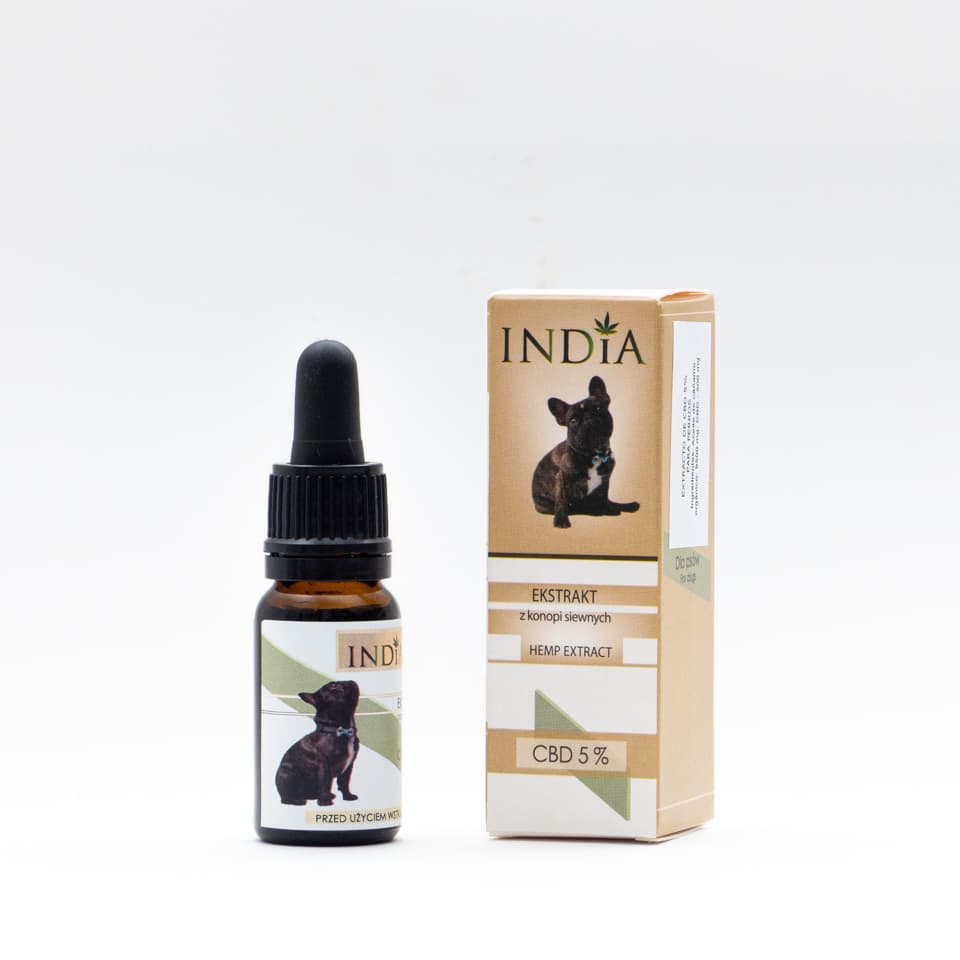 Aceite CBD para perros india cosmetics
